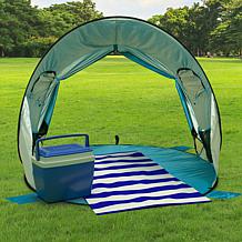 Wakeman Double-Door Pop Up Beach Tent with Ventilation Windows