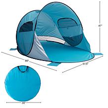Wakeman Double-Door Pop Up Beach Tent with Ventilation Windows