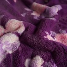 Warm & Cozy Floral Print Luxury Faux Fur Throw