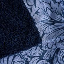 Warm & Cozy Plush Printed Comforter Set Full/Queen