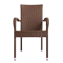 Well Traveled Living Morgan Outdoor Wicker Chair - Mocha
