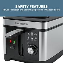 West Bend 2qt Electric Deep Fryer with Strainer