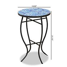 Wholesale Imports Gaenor Modern and Contemporary Glass Plant Stand