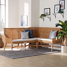 Wholesale Interiors bali and pari Baako Rattan Dining Bench Set