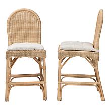 Wholesale Interiors bali and pari Bilu Bohemian Rattan Counter Stool