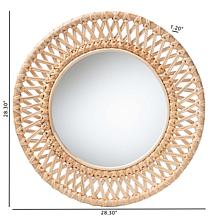 Wholesale Interiors bali and pari Burris Rattan Wall Mirror