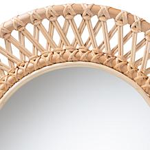 Wholesale Interiors bali and pari Burris Rattan Wall Mirror