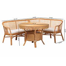 Wholesale Interiors bali and pari Ceona Rattan Dining Nook Set