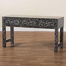 Wholesale Interiors bali and pari Elara Coastal Capiz 3 Drawer Console