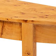 Wholesale Interiors bali and pari Jihan Modern Wood Half Moon Console