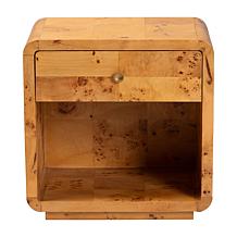 Wholesale Interiors bali and pari Netra Modern Burl Nightstand