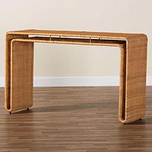 Wholesale Interiors bali and pari Nevada Rattan Console Table
