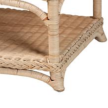 Wholesale Interiors bali and pari Oxford Rattan Coffee Table w/Shelf