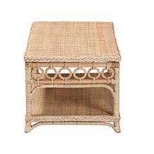 Wholesale Interiors bali and pari Oxford Rattan Coffee Table w/Shelf