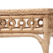 Wholesale Interiors bali and pari Oxford Rattan Console Table w/Shelf