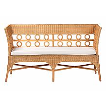 Wholesale Interiors bali and pari Oxford Rattan Dining Bench Armrests