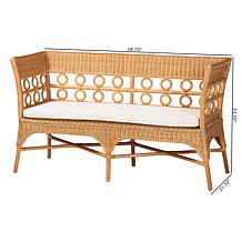 Wholesale Interiors bali and pari Oxford Rattan Dining Bench Armrests