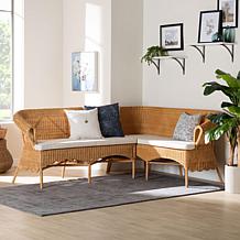 Wholesale Interiors bali and pari Tamara Rattan Dining Bench Set
