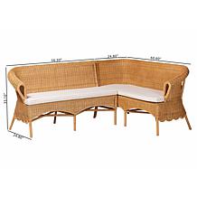 Wholesale Interiors bali and pari Tamara Rattan Dining Bench Set