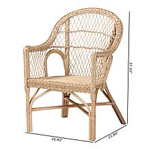 Wholesale Interiors bali and pari Zaira Bohemian Rattan Arm Chair
