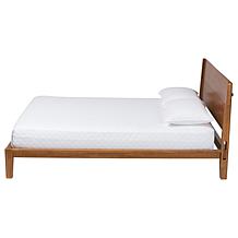 Wholesale Interiors Baxton Studio Aldith Walnut Queen Bed
