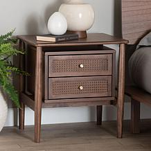 Wholesale Interiors Baxton Studio Alyssa Japandi Wood Nightstand