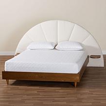 Wholesale Interiors Baxton Studio Bernice Cream Queen Bed