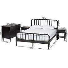 Wholesale Interiors Baxton Studio Braith Queen Set Nightstands