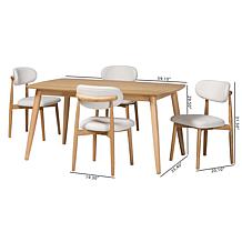 Wholesale Interiors Baxton Studio Emily Dining Set 5 Piece