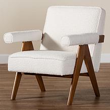 Wholesale Interiors Baxton Studio Georgina Japandi Wood Accent Chair