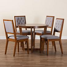 Wholesale Interiors Baxton Studio Kala Modern Wood 5pc Dining Set
