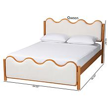 Wholesale Interiors Baxton Studio Lilia Mid Century Queen Bed