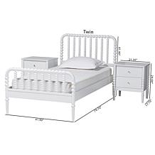 Wholesale Interiors Baxton Studio Lucera Twin Bedroom Set