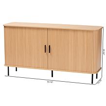Wholesale Interiors Baxton Studio Lucia Fluted Wood Sideboard