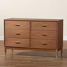 Wholesale Interiors Baxton Studio Mandolin Walnut Dresser