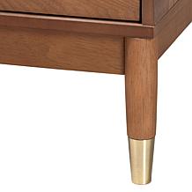 Wholesale Interiors Baxton Studio Mandolin Walnut Nightstand
