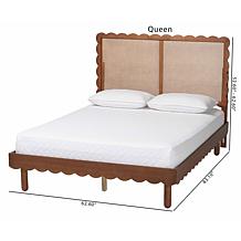 Wholesale Interiors Baxton Studio Orianthe Platform Bed with Headboard