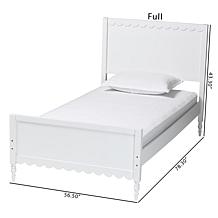Wholesale Interiors Baxton Studio Roni White Full Platform Bed