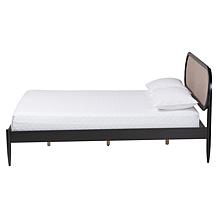 Wholesale Interiors Baxton Studio Shirin Mid Century Wood Queen Bed