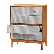 Wholesale Interiors Baxton Studio Taylin Gray Drawer Chest
