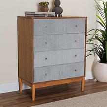 Wholesale Interiors Baxton Studio Taylin Gray Drawer Chest