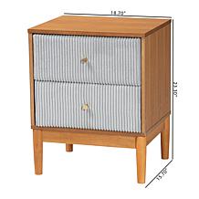 Wholesale Interiors Baxton Studio Taylin Gray Nightstand