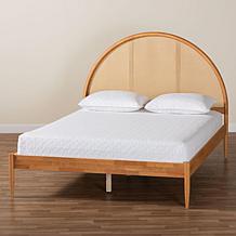 Wholesale Interiors Baxton Studio Wrenley Oak Queen Bed