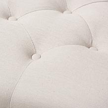 Wholesale Interiors Carlotta Fabric Upholstered Coffee Table Ottoman