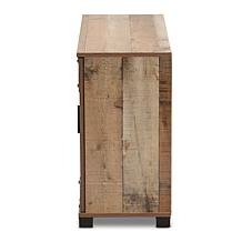 Wholesale Interiors Cyrille Wood 3-Door Shoe Cabinet
