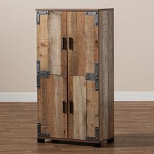 Wholesale Interiors Cyrille Wood 4-Door Shoe Cabinet
