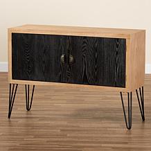 Wholesale Interiors Denali Wood and Metal Storage Cabinet