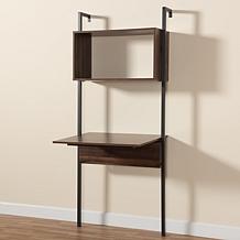 Wholesale Interiors Fariat Modern Industrial Display Shelf with Desk
