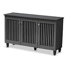 Wholesale Interiors Fernanda 3-Door Entryway Shoe Storage Cabinet