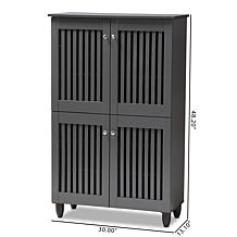 Wholesale Interiors Fernanda 4-Door Entryway Shoe Storage Cabinet